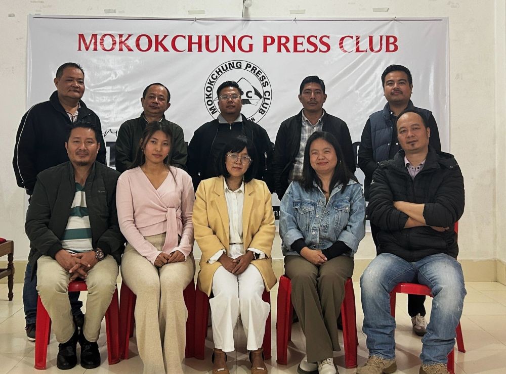 Members of the Mokokchung Press Club during the National Press Day held on November 16.